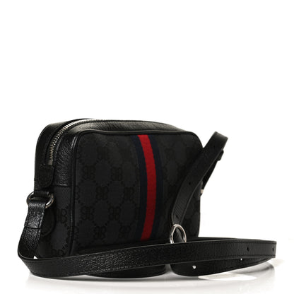 Gucci X BALENCIAGA BB Monogram Web Mini Ophidia Shoulder Bag Black 3 of 13