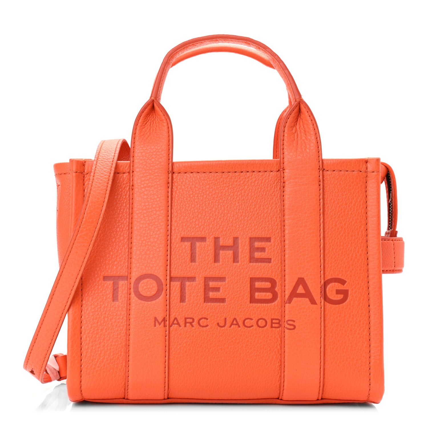 Marc Jacobs Grained Calfskin Small The Tote Bag Dragon Fire 1 of 10