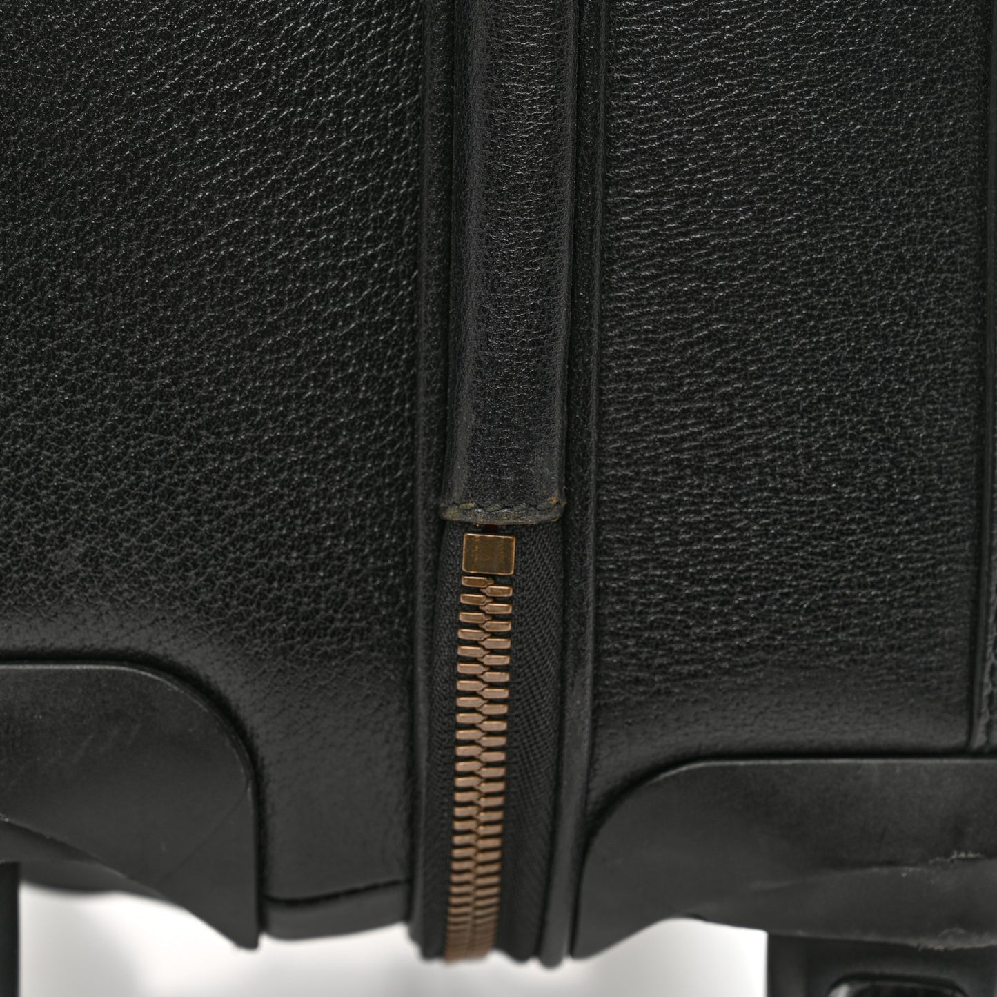 Dollar Calfskin Small Carry-On Trolley Black