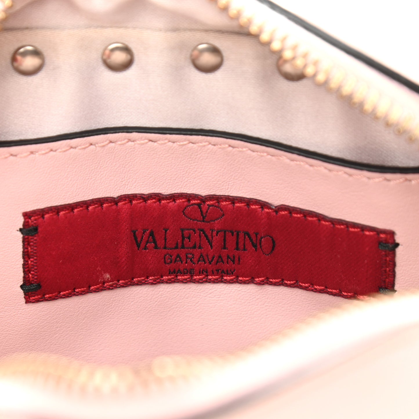 Calfskin Small Rockstud Chain Camera Crossbody Bag Loto