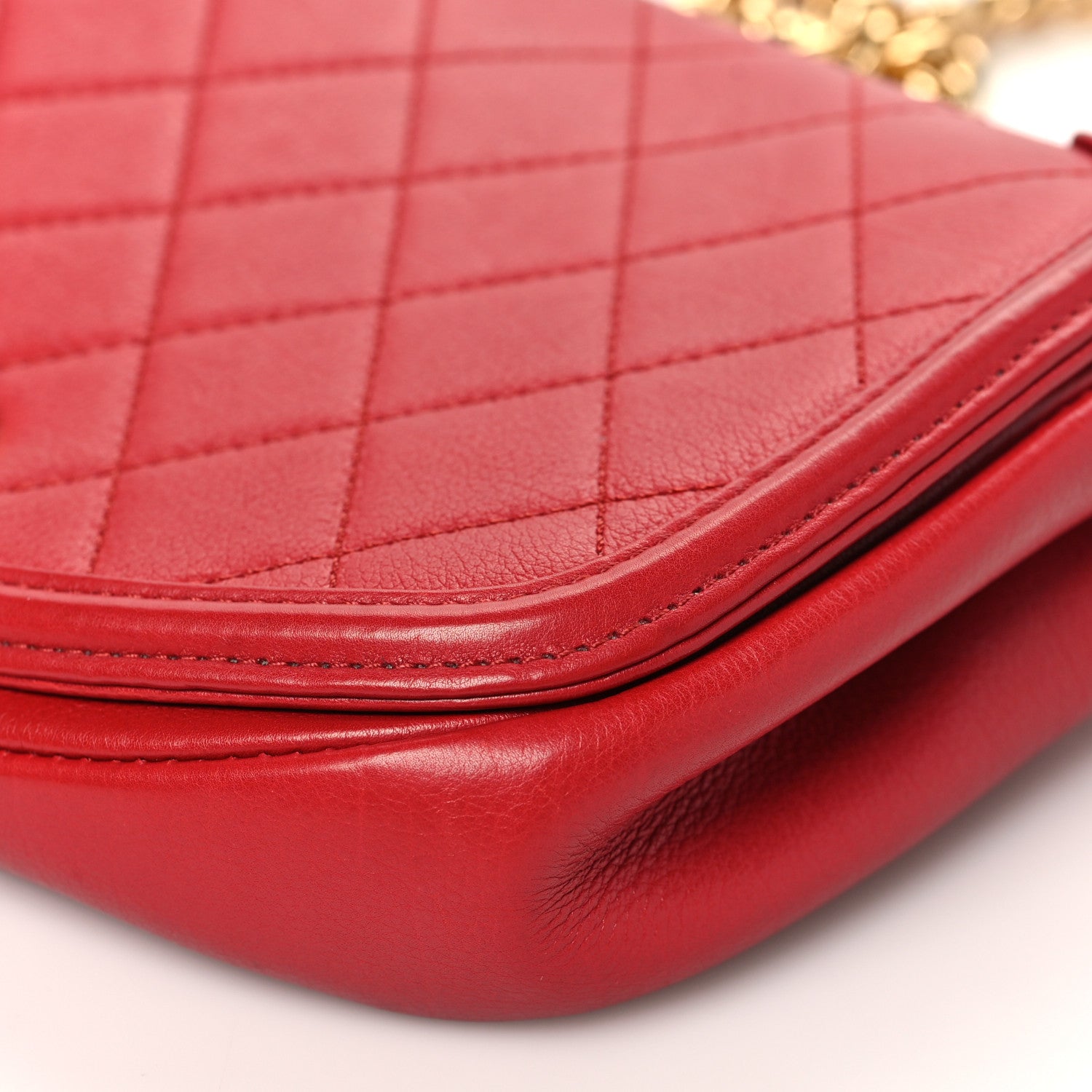 Chanel Calfskin Quilted Small Underline Flap Red 10 of 10