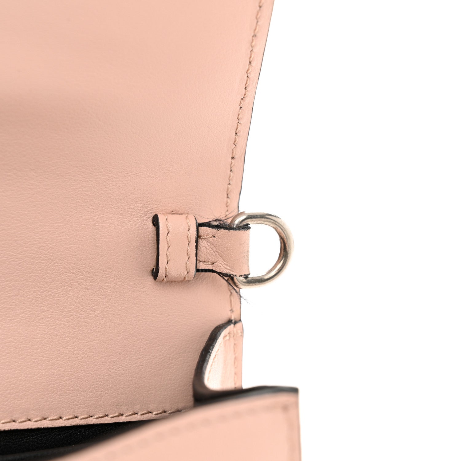 Prada Spazzolato Soft Calf Cahier Chain Wristlet Clutch Pesca 12 of 15