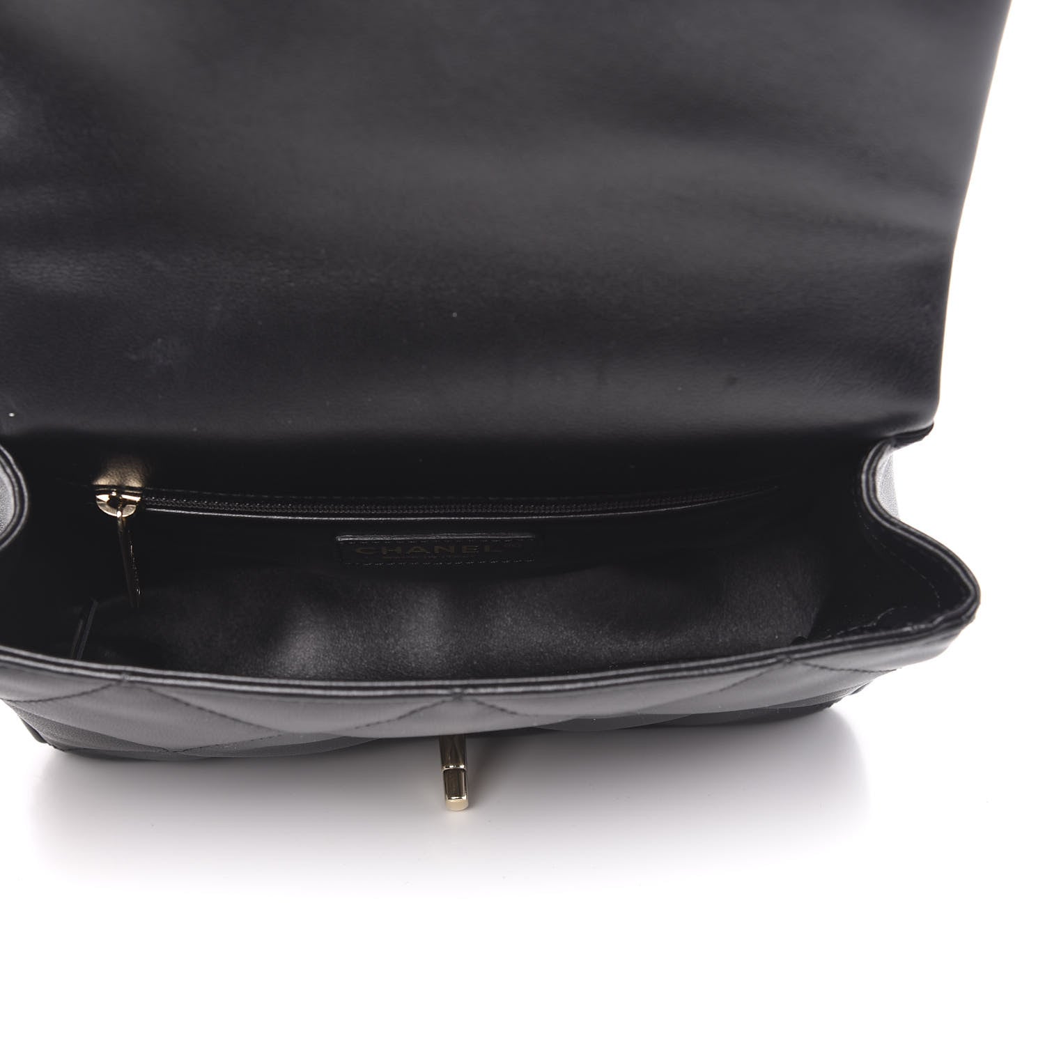 Chanel Lambskin Quilted Small Easy Carry Flap Black 5 of 12