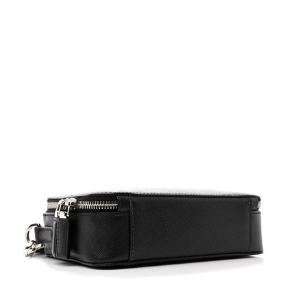 Prada Saffiano Travel Small Brique Crossbody Bag Black 4 of 10
