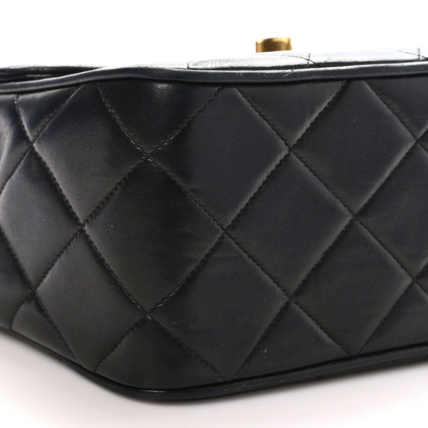 Chanel Lambskin Quilted Medium Square Flap Bag Black 10 of 12