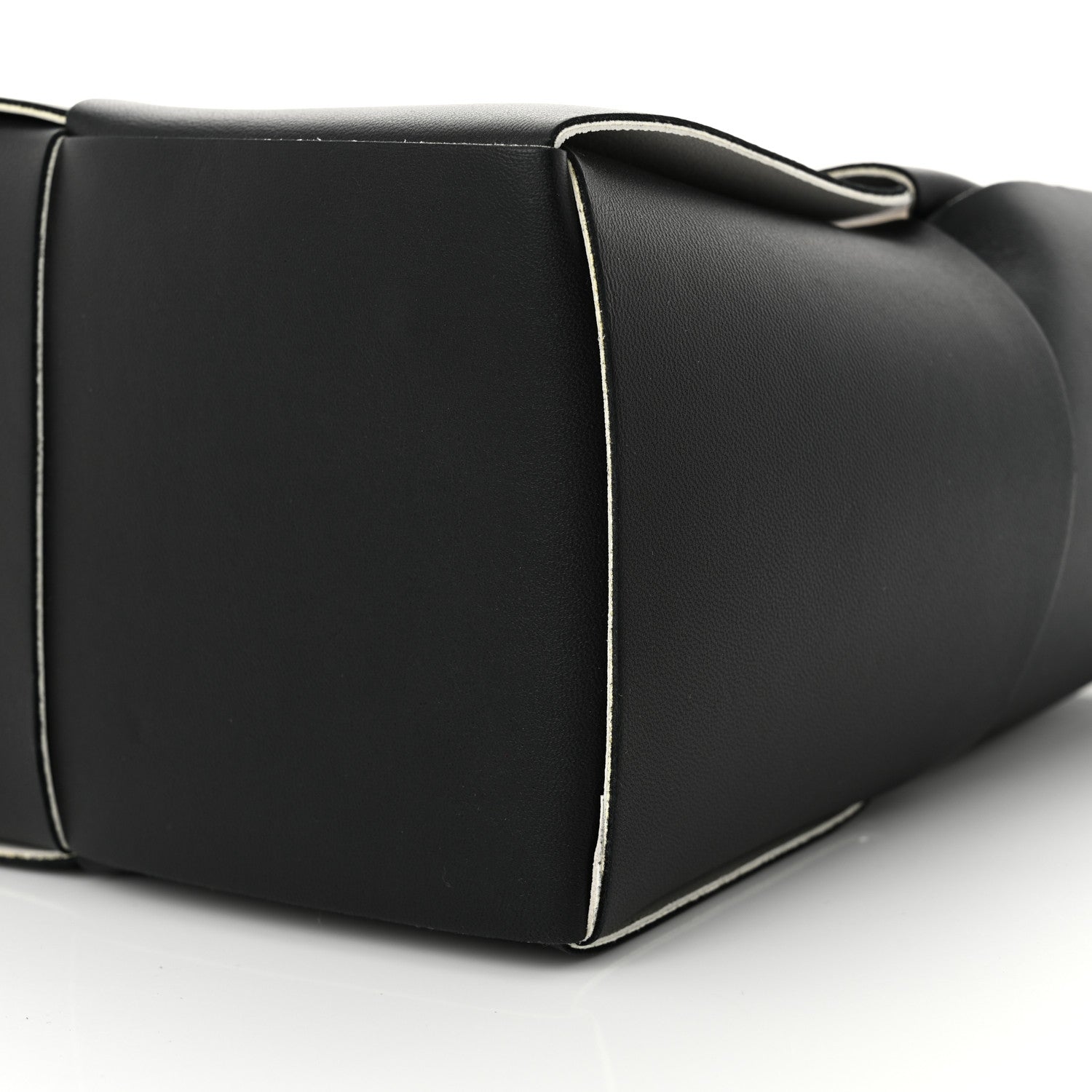 Bottega Veneta Nappa Maxi Intrecciato Small Arco Tote Black White 10 of 10