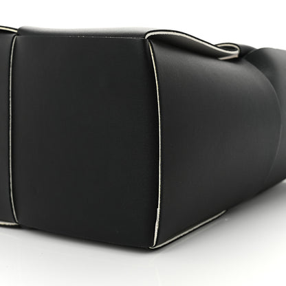 Bottega Veneta Nappa Maxi Intrecciato Small Arco Tote Black White 10 of 10