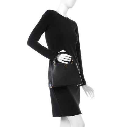 Louis Vuitton Taurillon Capucines BB Black 3 of 8