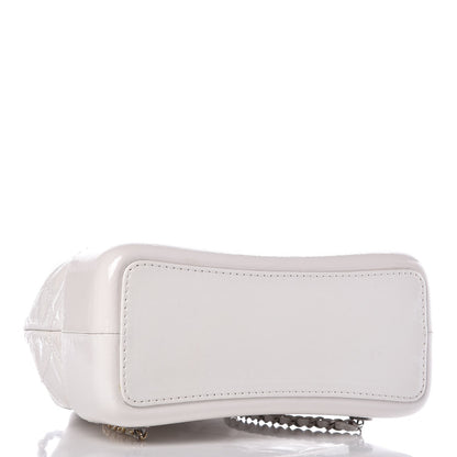 Chanel Patent Goatskin Quilted Small Gabrielle Backpack White 4 of 9