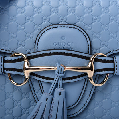 Gucci Microguccissima Medium Emily Chain Shoulder Bag Mineral Blue 9 of 9