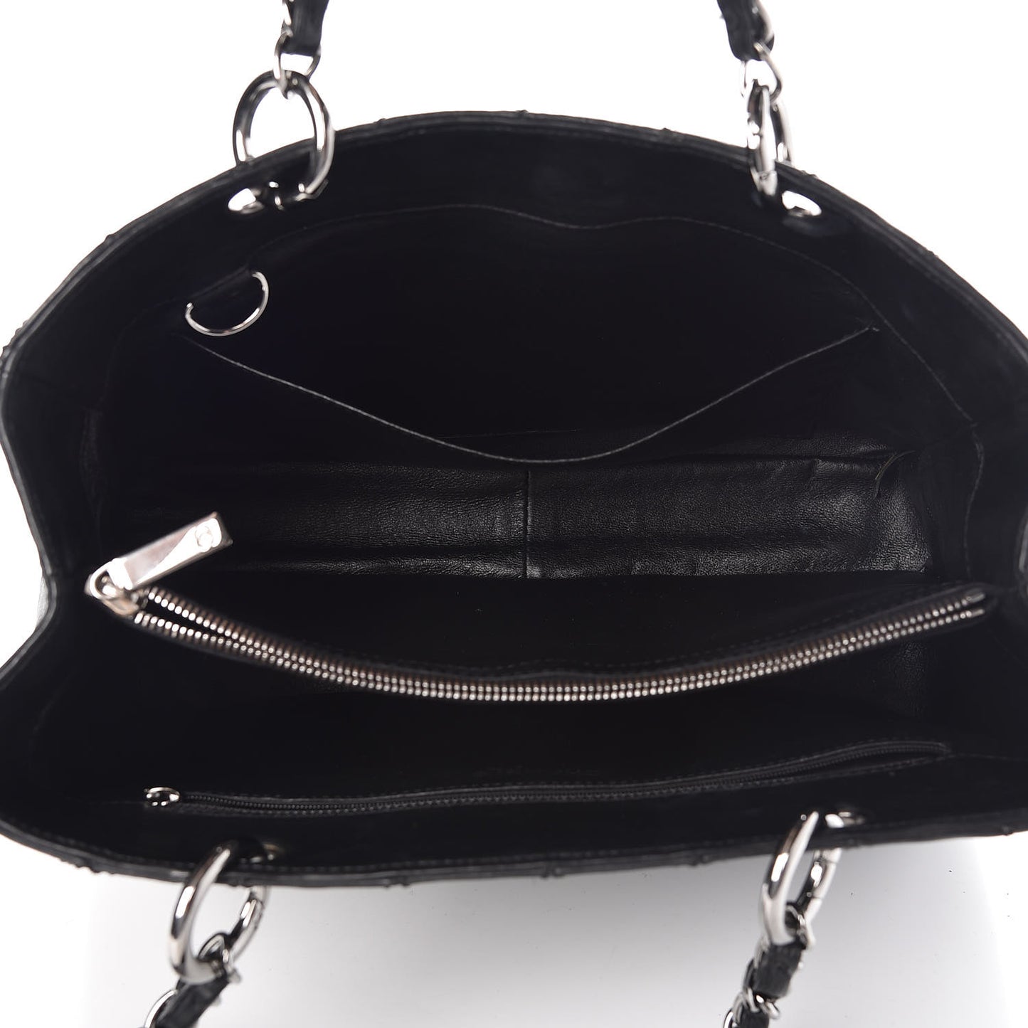Calfskin Quilted Grand Shopping Tote GST Black