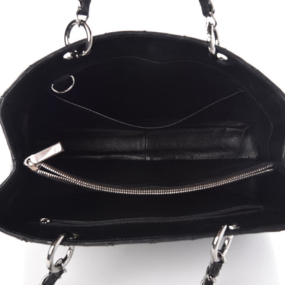 Chanel Calfskin Quilted Grand Shopping Tote GST Black 4 of 6