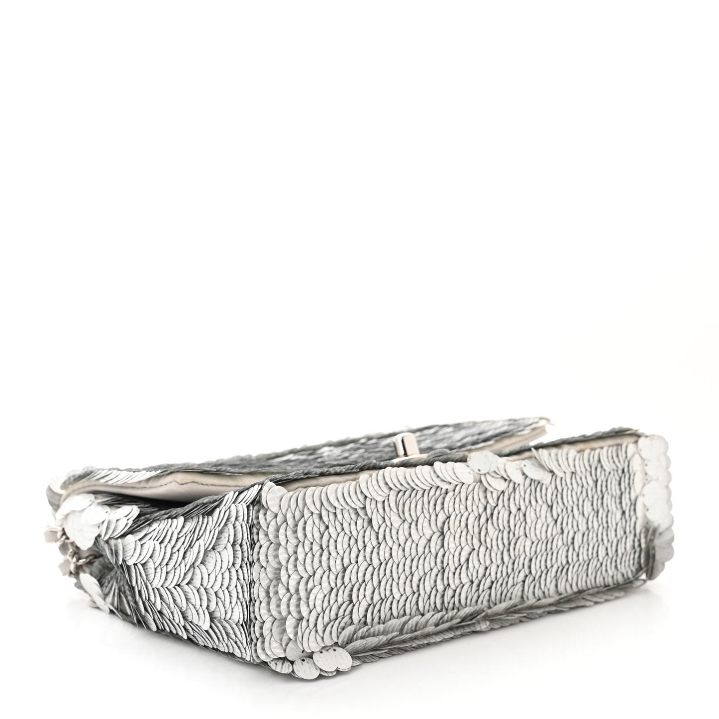 Sequin Paillette Small Flap Grey