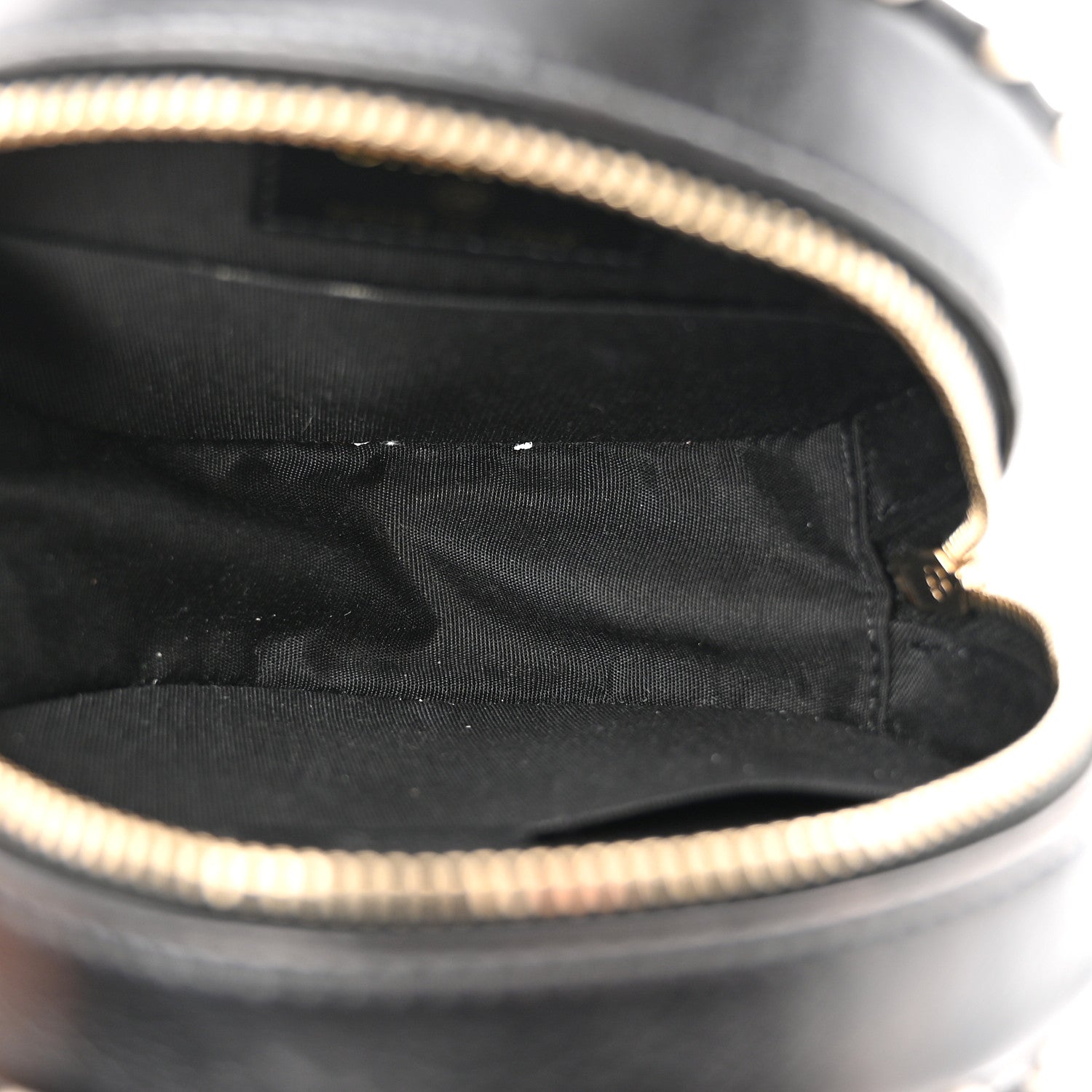 Chanel Calfskin Quilted Pearl Round Clutch With Chain Black 5 of 10