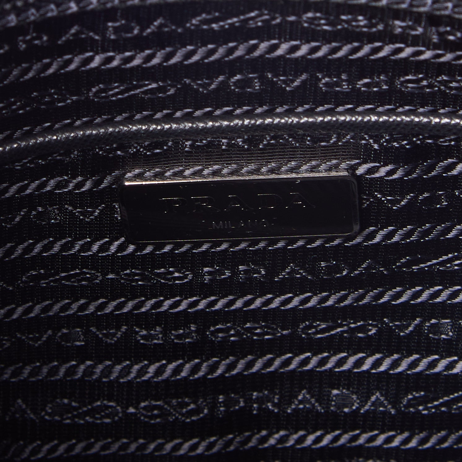 Prada Tessuto Nylon Saffiano Vela Messenger Bag Black 8 of 8