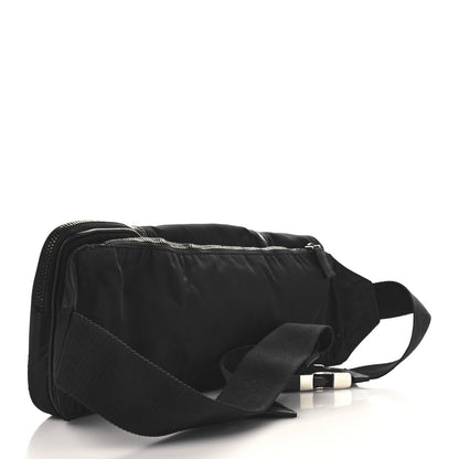 Prada Tessuto Nylon Saffiano Marsupio Triple Pocket Belt Bag Black 3 of 11