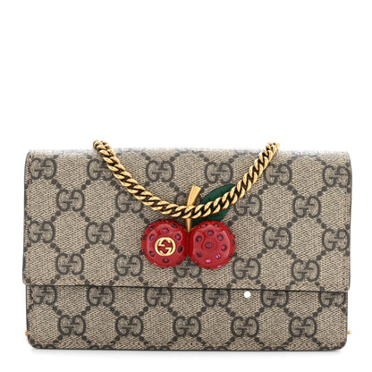 Gucci GG Supreme Monogram Mini Cherry Chain Bag 1 of 11