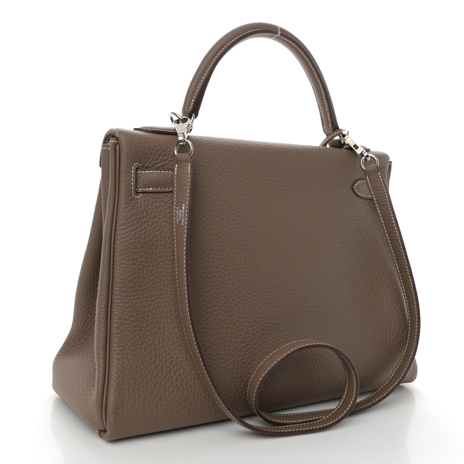 Hermes Togo Kelly Retourne 32 Etoupe 3 of 13