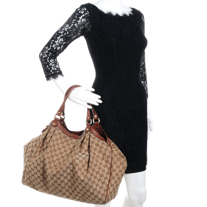 Gucci Monogram Large Sukey Tote Brown 2 of 9