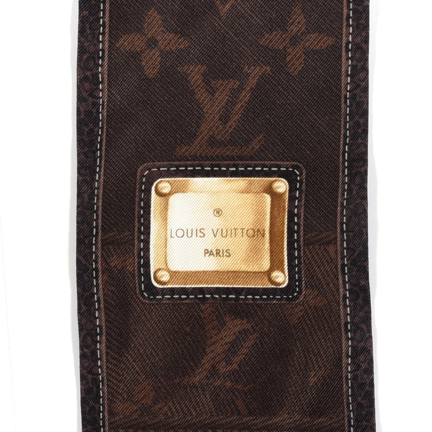 Louis Vuitton Silk Monogram New Denim Bandeau Ebene 3 of 4