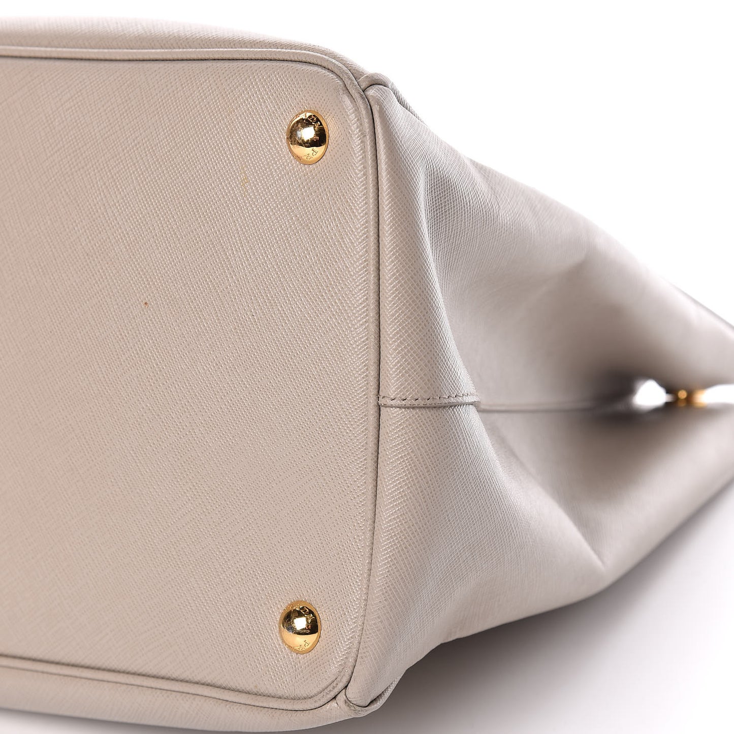 Saffiano Lux Extra Large Galleria Double Zip Tote Pomice
