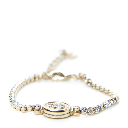 Chanel Crystal CC Chain Bracelet Gold 1 of 4