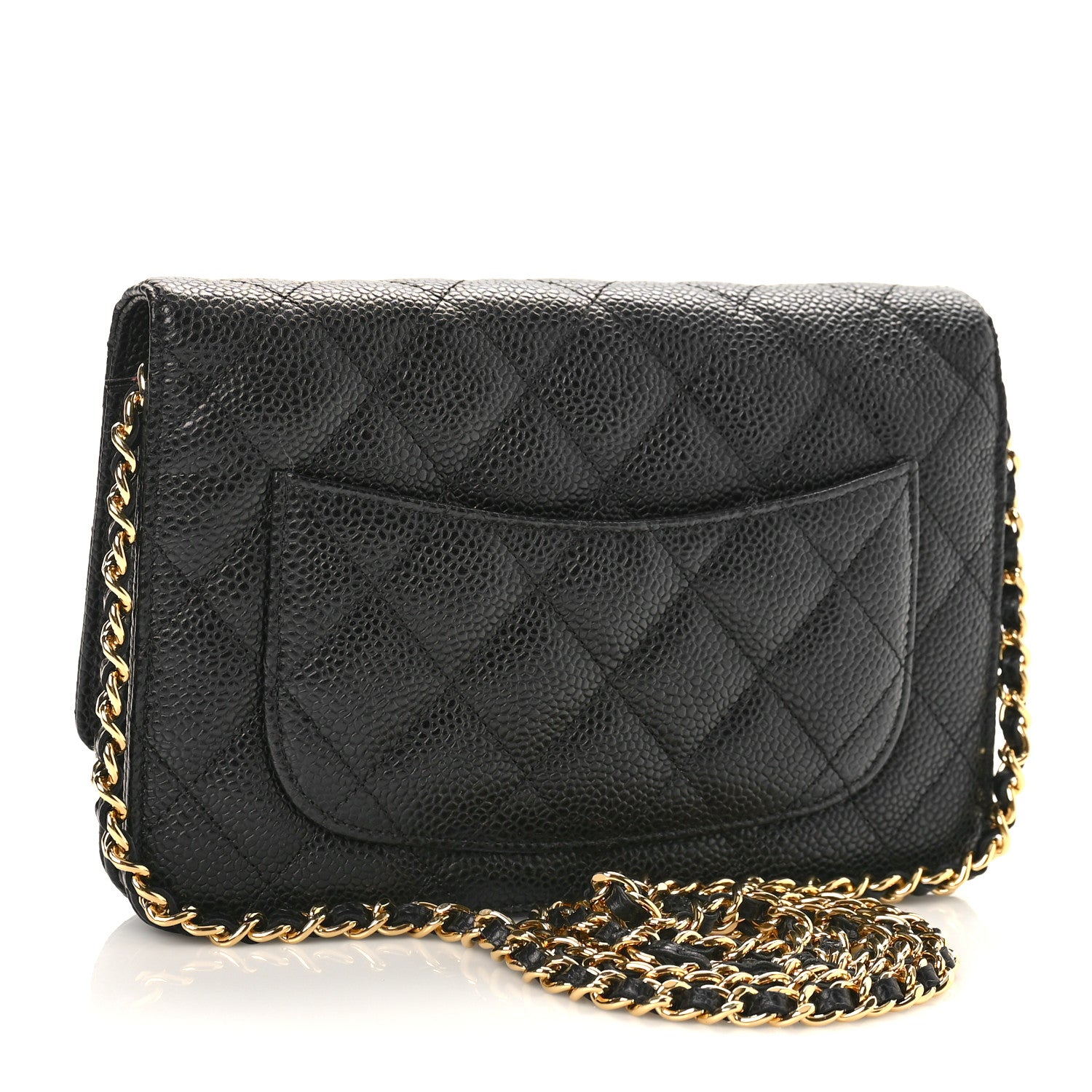 Chanel Caviar Quilted Wallet on Chain WOC Black 2 of 10