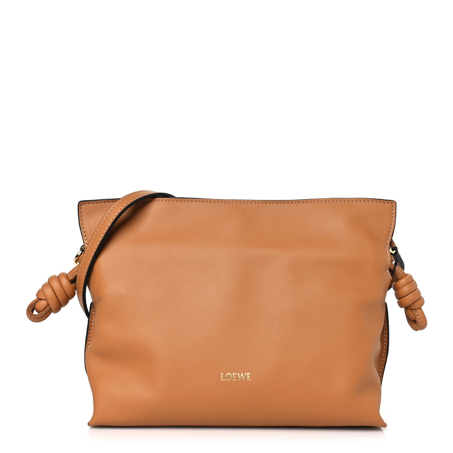 Loewe Calfskin Mini Flamenco Knot Clutch Warm Desert 1 of 9