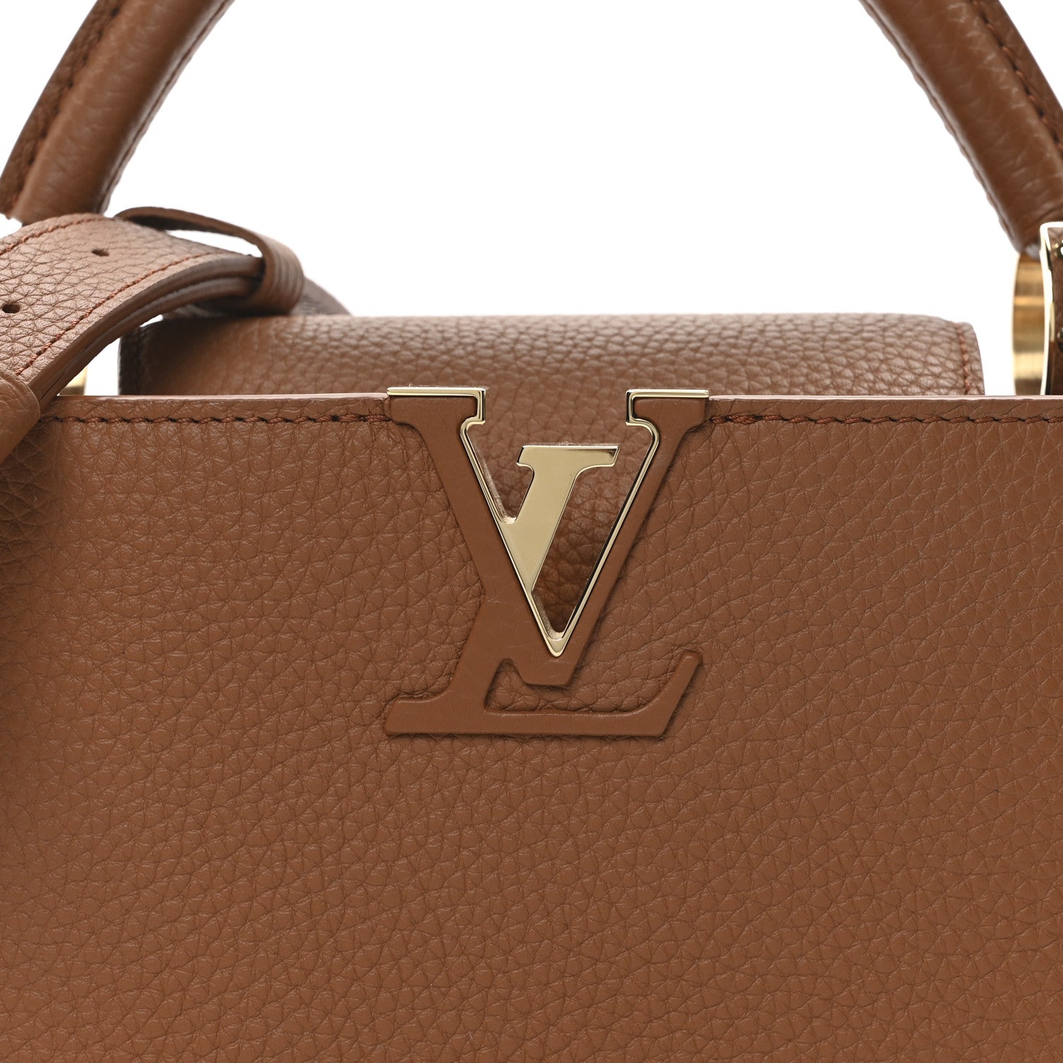 Louis Vuitton Taurillon Capucines BB Tan 7 of 9