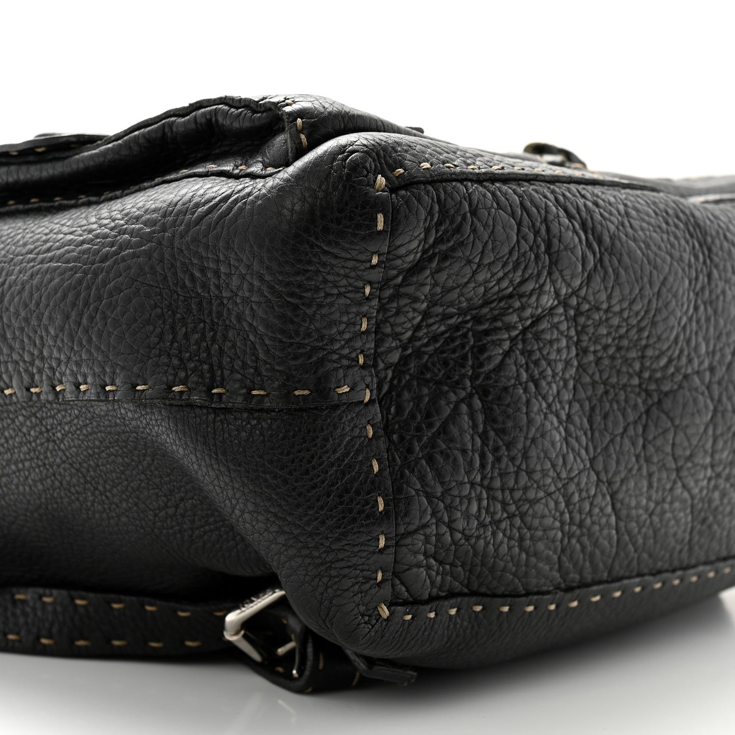 Calfskin Romano Selleria Backpack Black