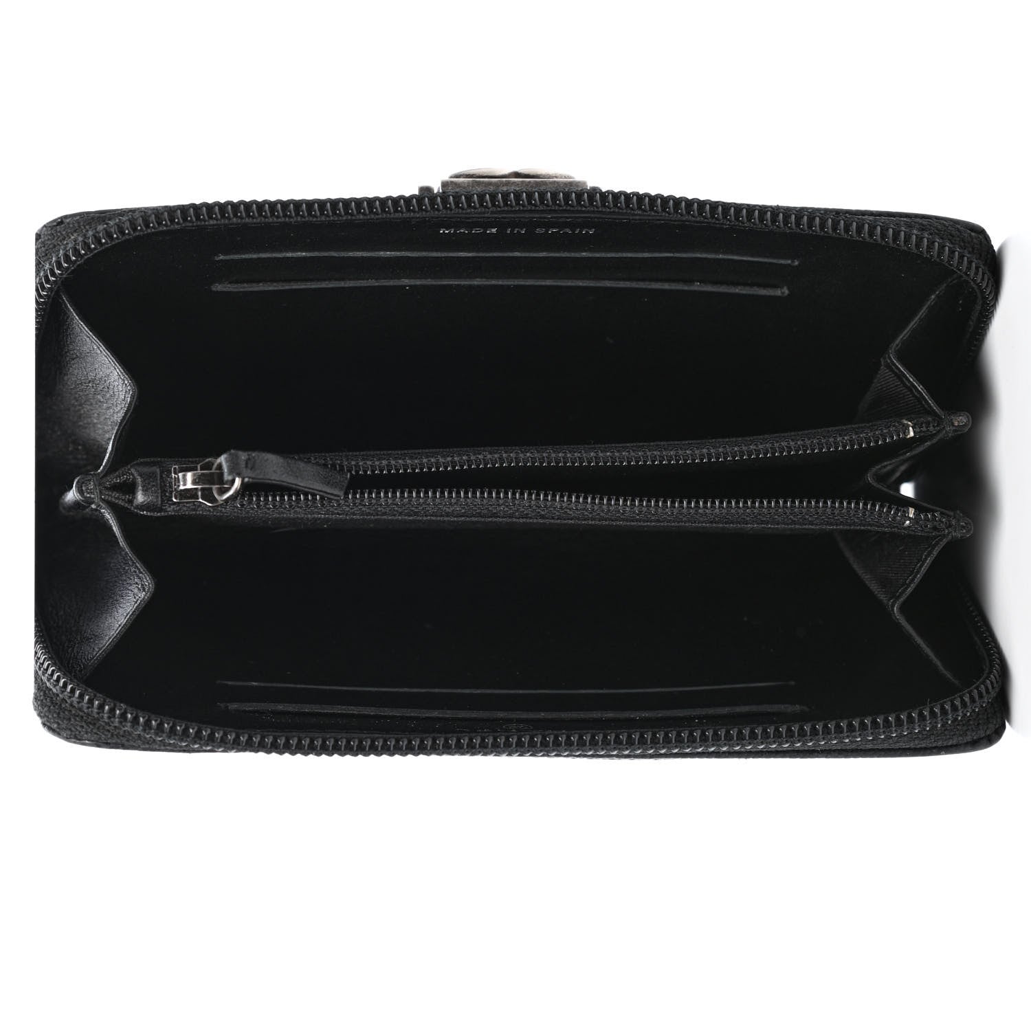 Chanel Caviar Quilted Small Boy Zip Around Wallet Black 4 of 4