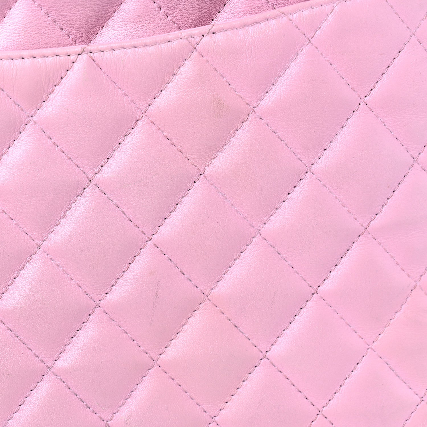 Chanel Calfskin Quilted Large Cambon Tote Pink Black 17 of 20