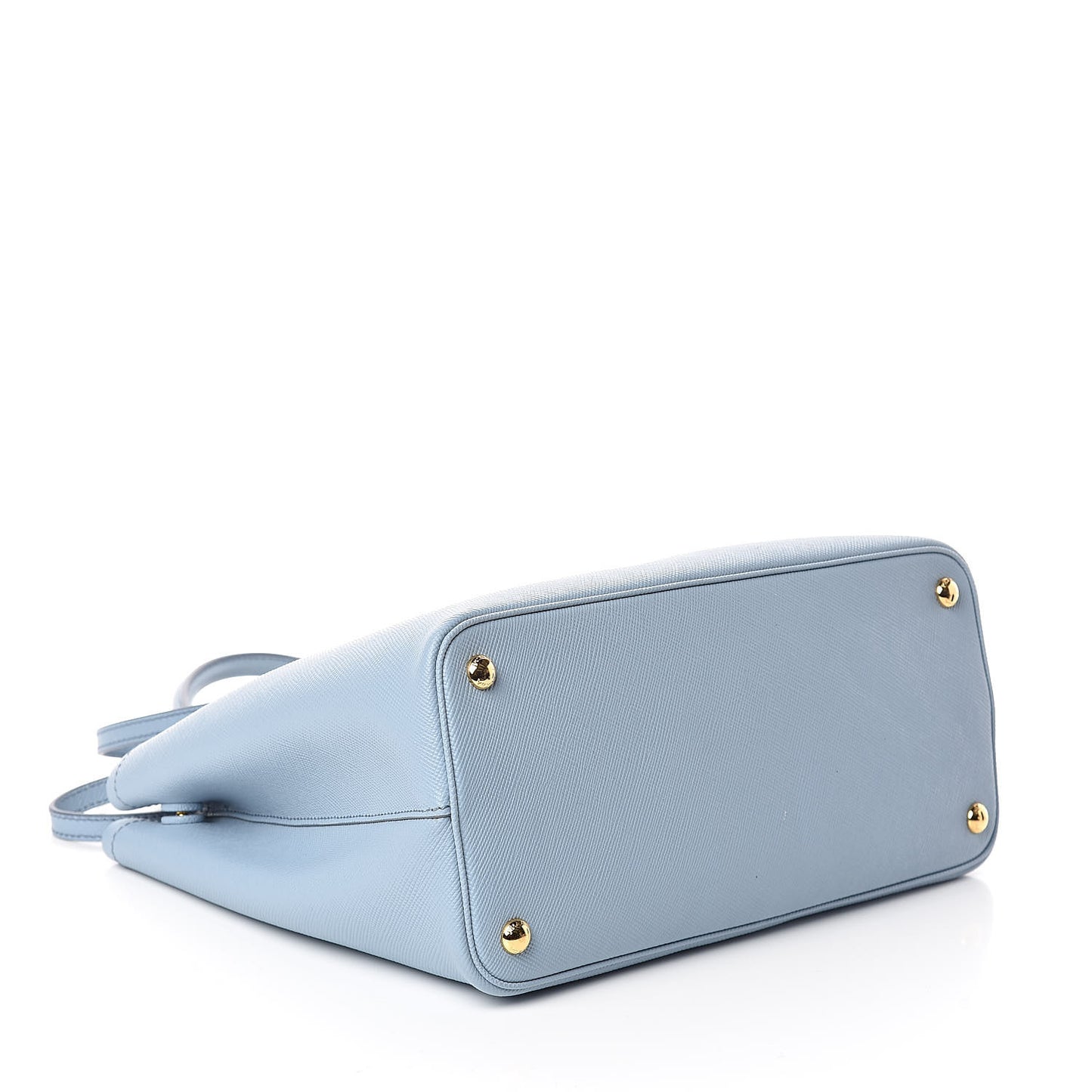 Saffiano Cuir Medium Double Bag Astrale Blue
