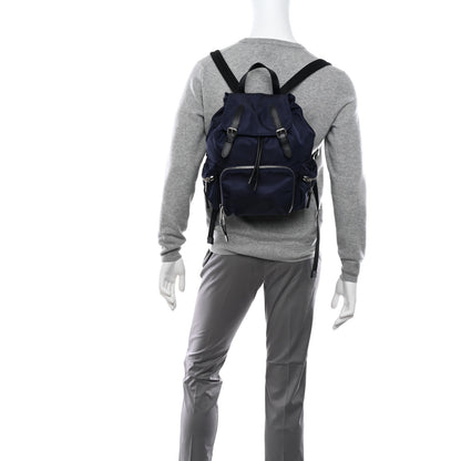 Burberry Nylon Logo Print Medium Rucksack Backpack Ink Blue 2 of 12