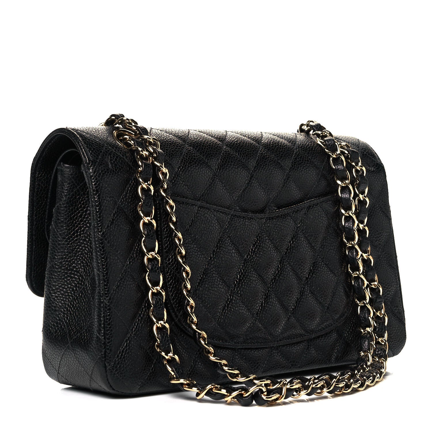 Chanel Caviar Quilted Medium Double Flap Black 3 of 9