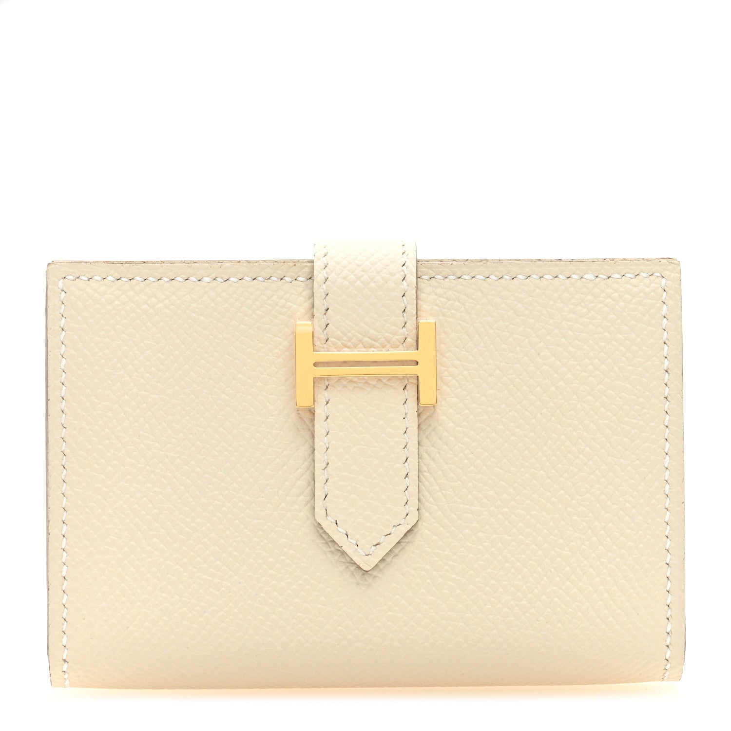 Hermes Epsom Mini Bearn Wallet Craie 1 of 6