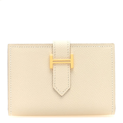 Hermes Epsom Mini Bearn Wallet Craie 1 of 6