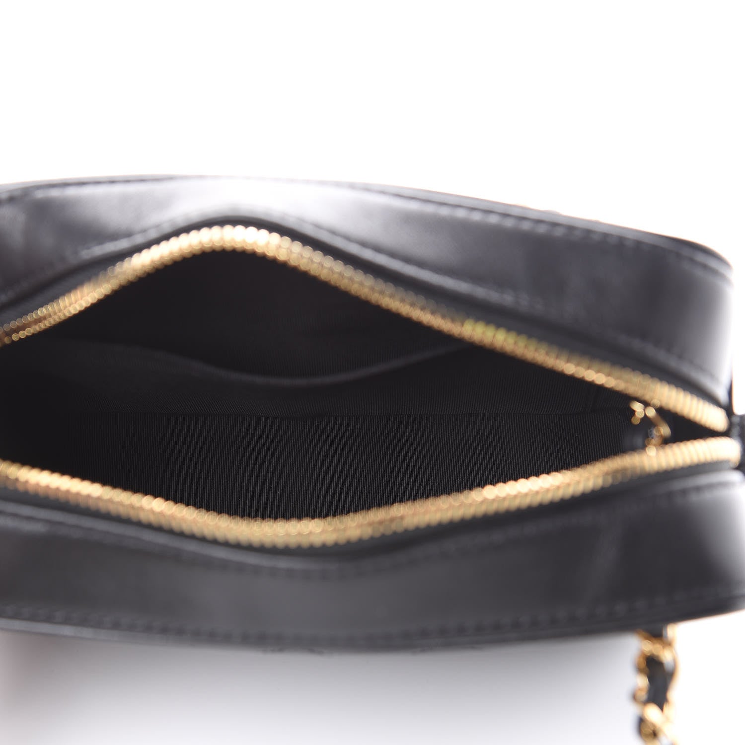 Chanel Metallic Lambskin Grained Calfskin Quilted Camera Case Black 5 of 10