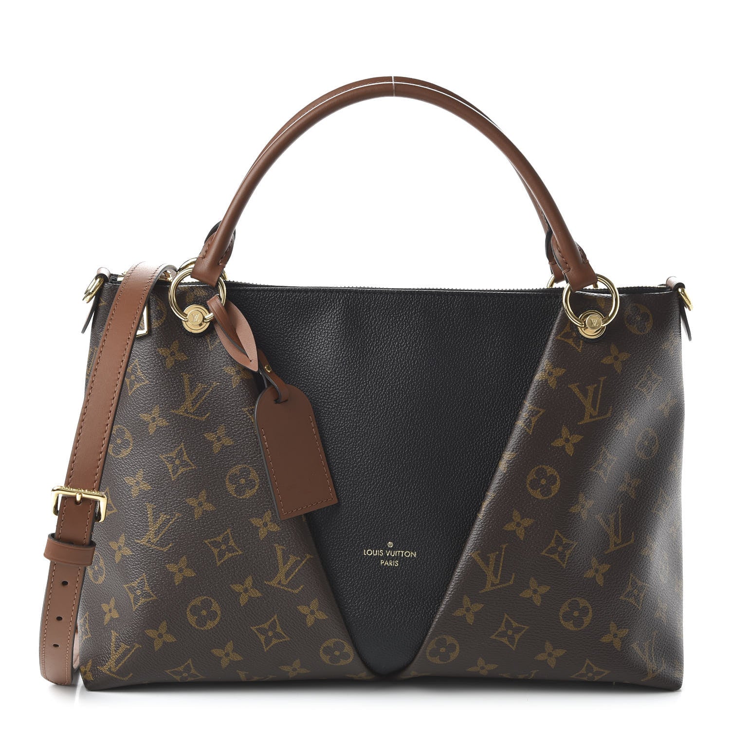 Louis Vuitton Monogram V Tote MM Black 1 of 10