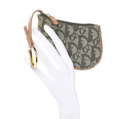 Christian Dior Monogram Saddle Coin Purse Green 2 of 9
