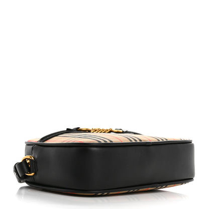 Burberry Smooth Calfskin 1983 Knight Check Link Bum Bag Black 4 of 10