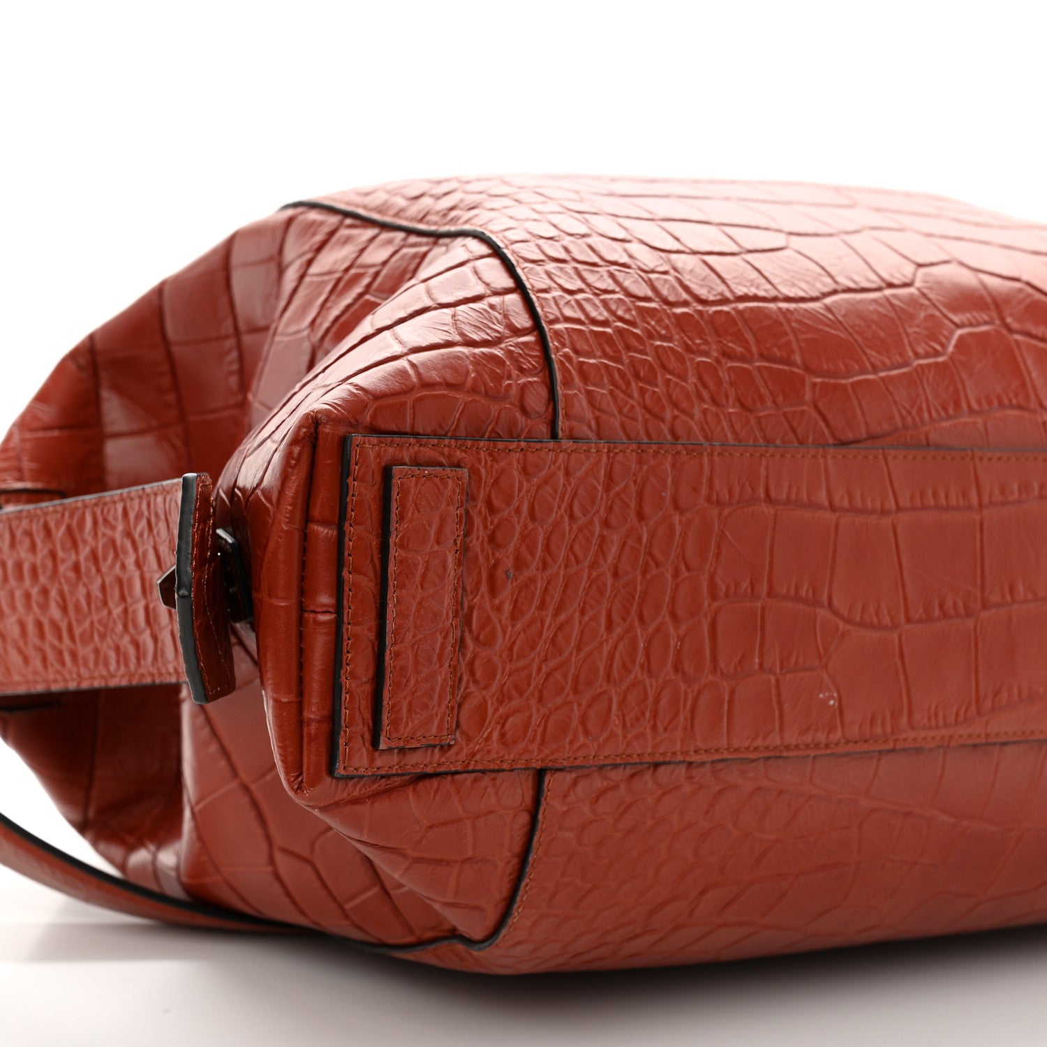 Givenchy Calfskin Crocodile Embossed Medium Soft Antigona Paprika 8 of 10