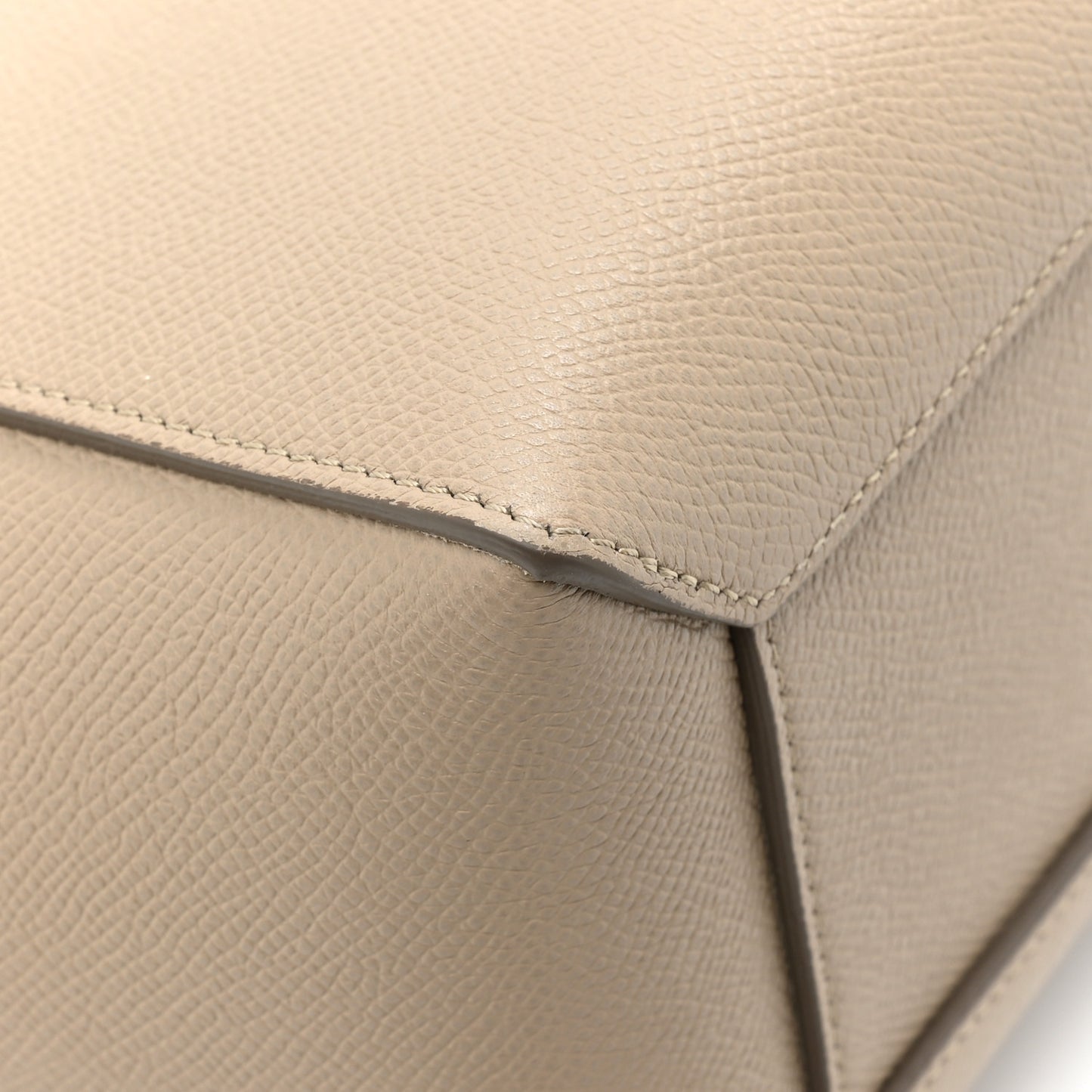 Grained Calfskin Nano Belt Bag Light Taupe