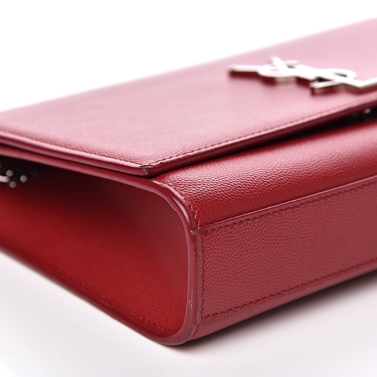 Grain De Poudre Medium Monogram Kate Satchel Red