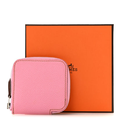 Hermes Epsom Silk'in Coin Purse  5P Pink 11 of 11