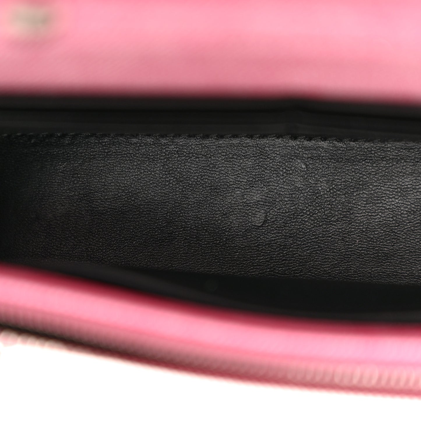 Nappa Denim Printed Hourglass Chain Bag Denim Pink