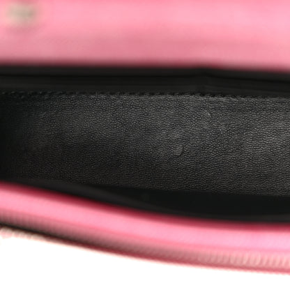 Balenciaga Nappa Denim Printed Hourglass Chain Bag Denim Pink 10 of 10
