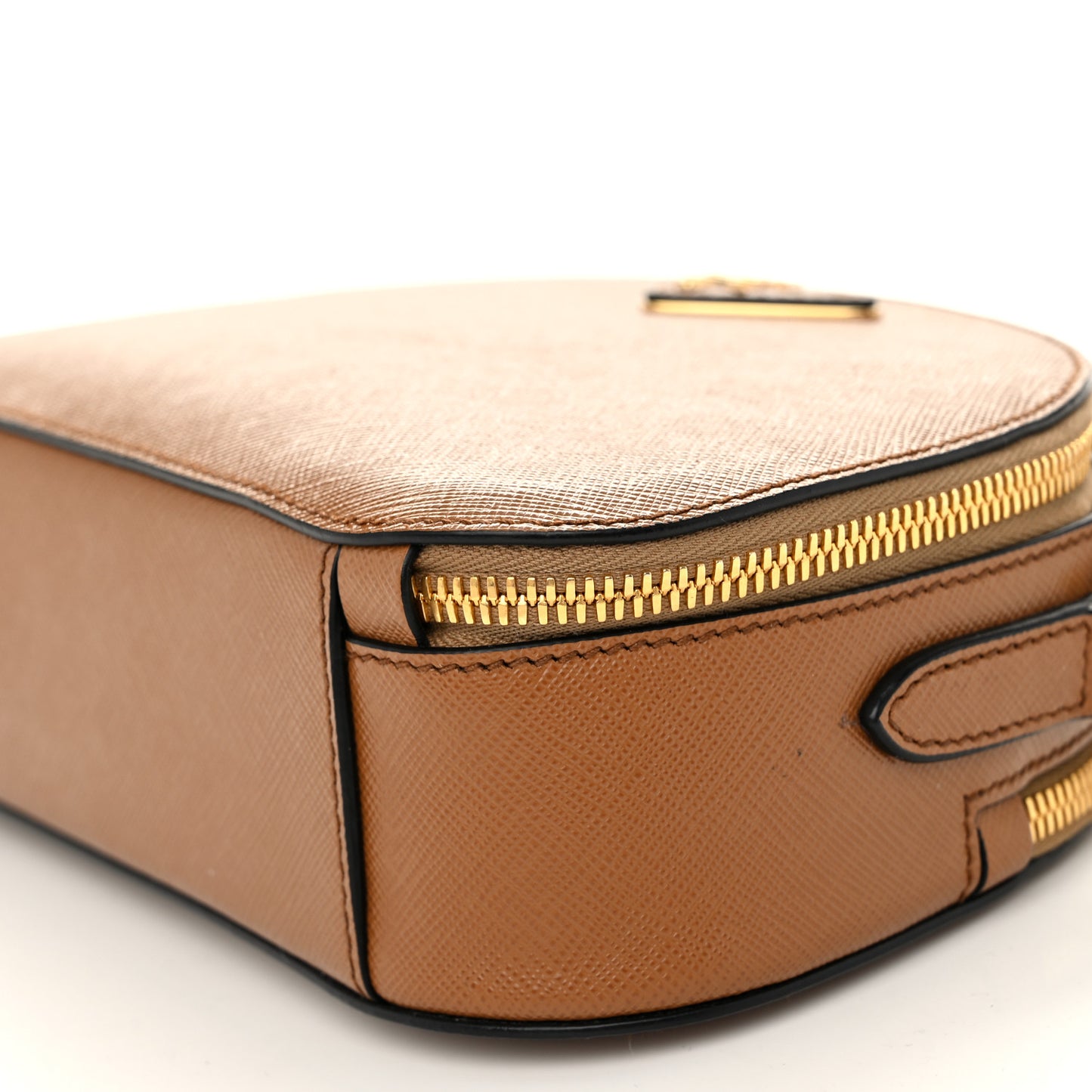 Saffiano Lux Odette Crossbody Caramel