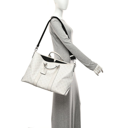 Louis Vuitton Monogram Eclipse Taigaramma Weekend Tote NM Optic White 2 of 9