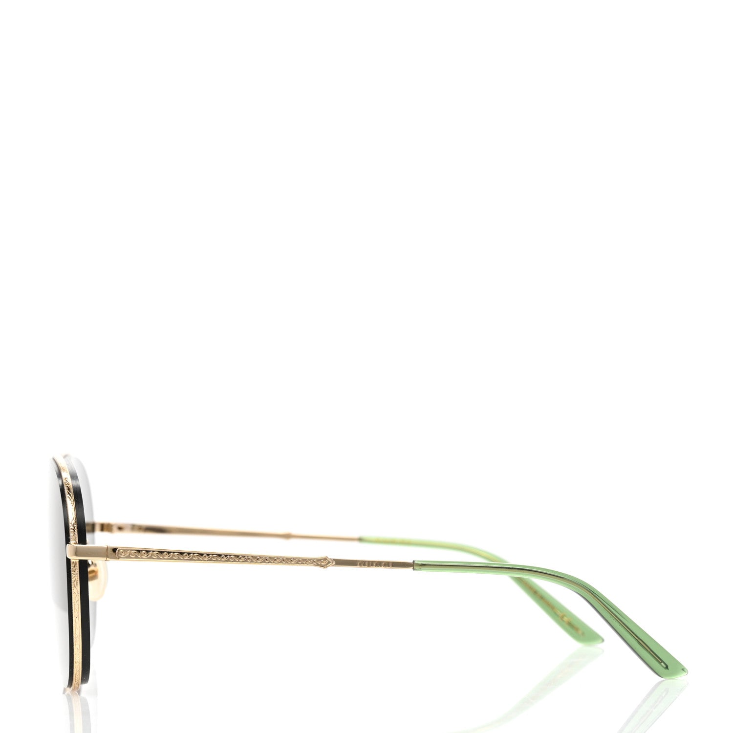Gucci Metal Aviator Sunglasses GG0356S Green 3 of 9
